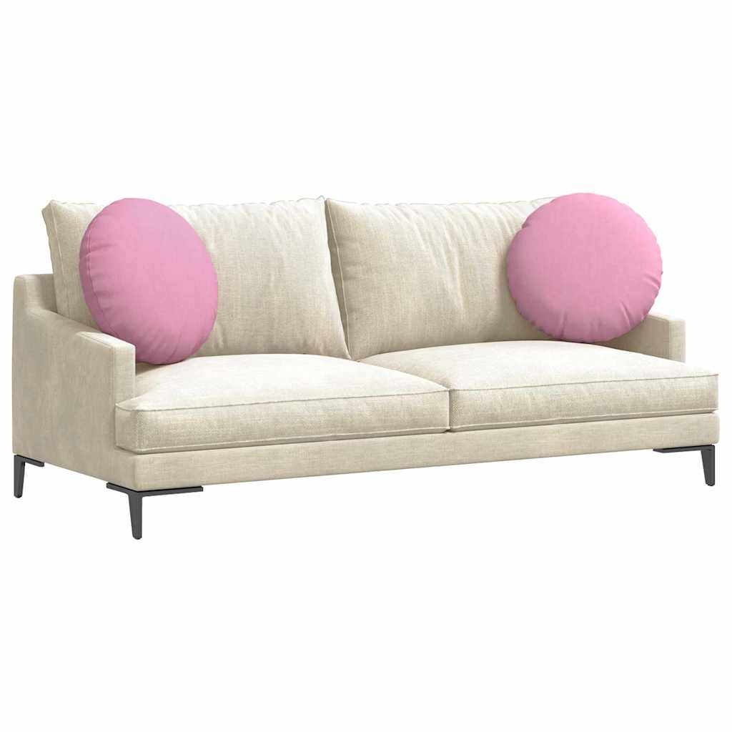 Cuscini per Seduta 2 pz Tessuto Rosa Ø50 x 19 cm