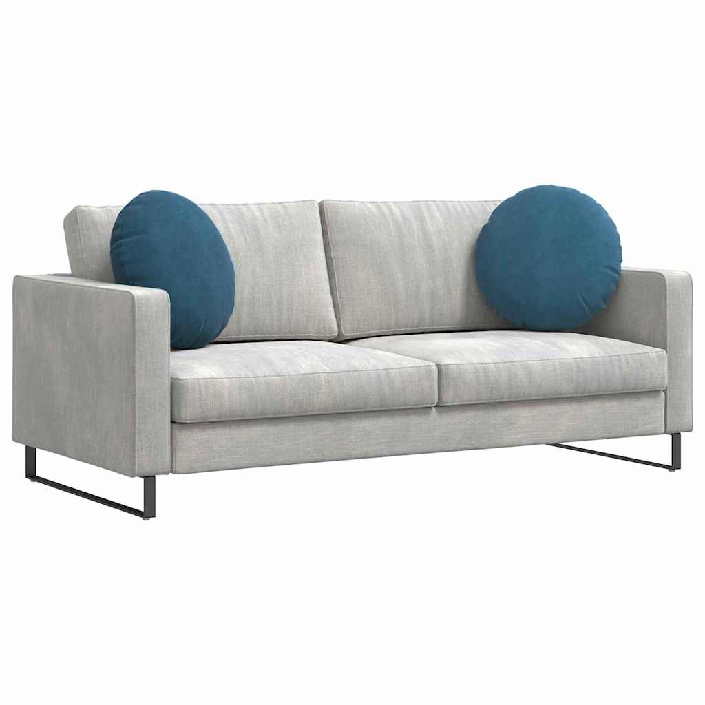 Cuscini per Seduta 2 pz Velluto Blu Ø50 x 19 cm