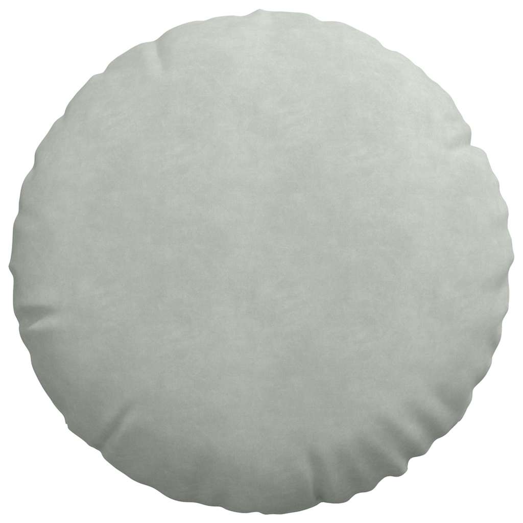 Cuscini per Seduta 2 pz Velluto Grigio chiaro Ø50 x 19 cm