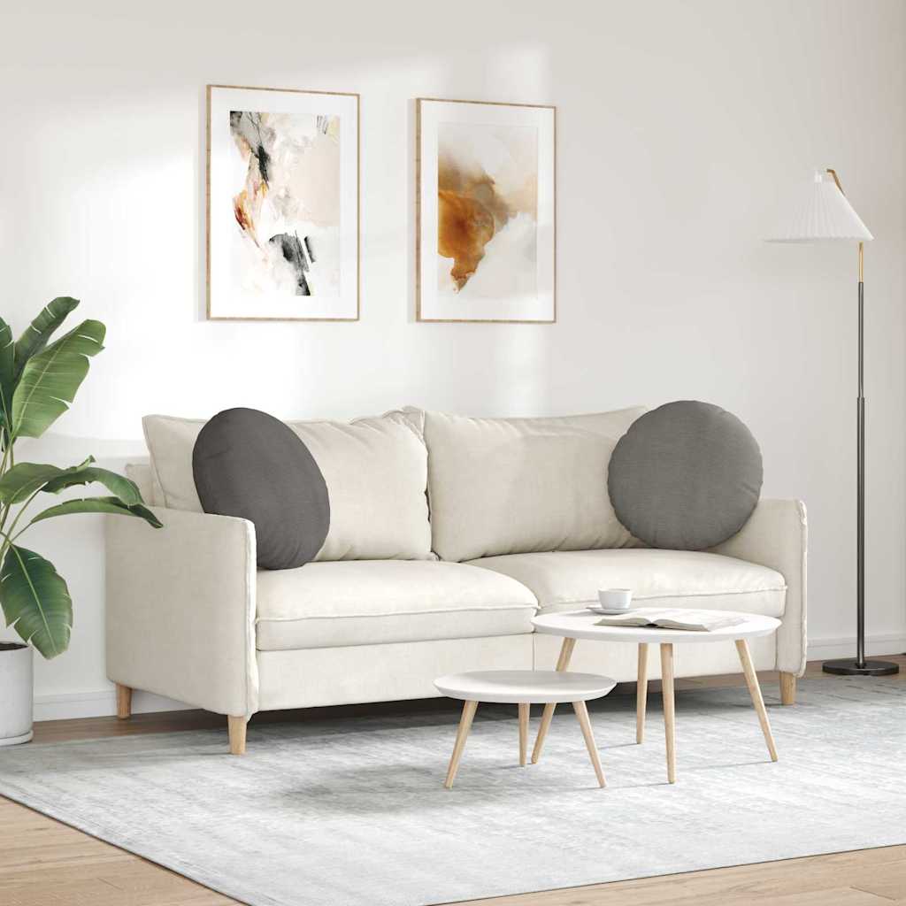 Cuscini per Seduta 2 pz Tessuto in Cords Grigio chiaro