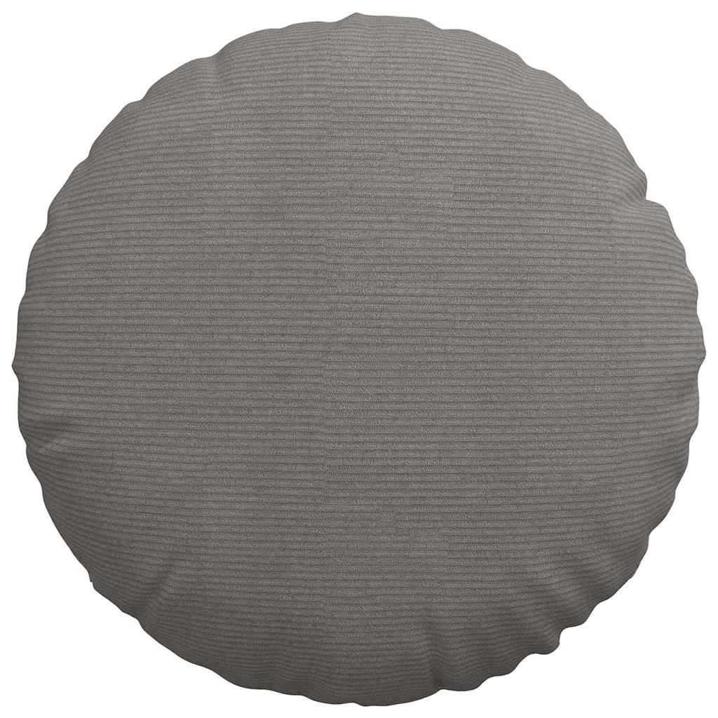 Cuscini per Seduta 2 pz Tessuto in Cords Grigio chiaro