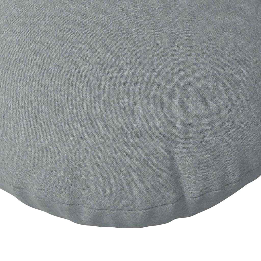 Cuscini per Seduta 2 pz Tessuto Grigio Chiaro Ø60 x 21 cm