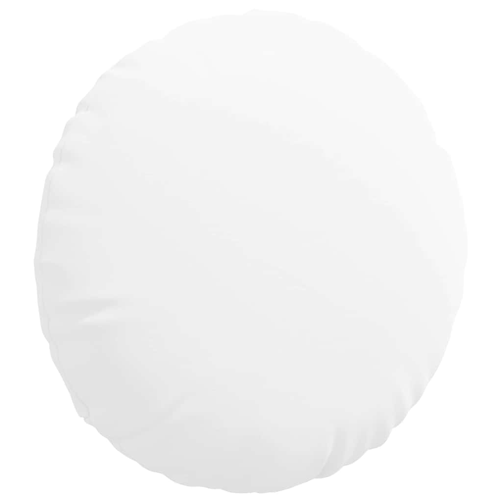 Cuscini per Seduta 2 pz Tessuto Bianco Ø60 x 21 cm