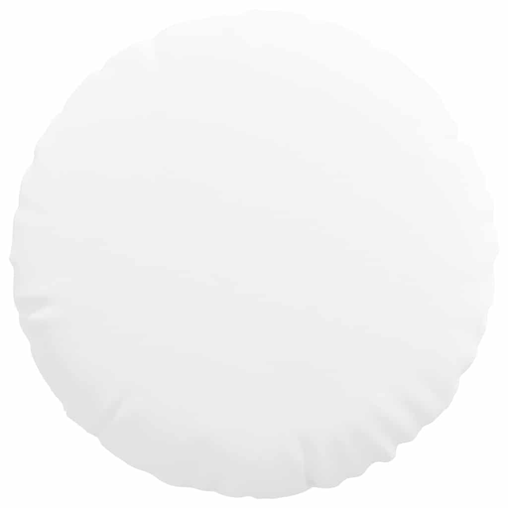 Cuscini per Seduta 2 pz Tessuto Bianco Ø60 x 21 cm