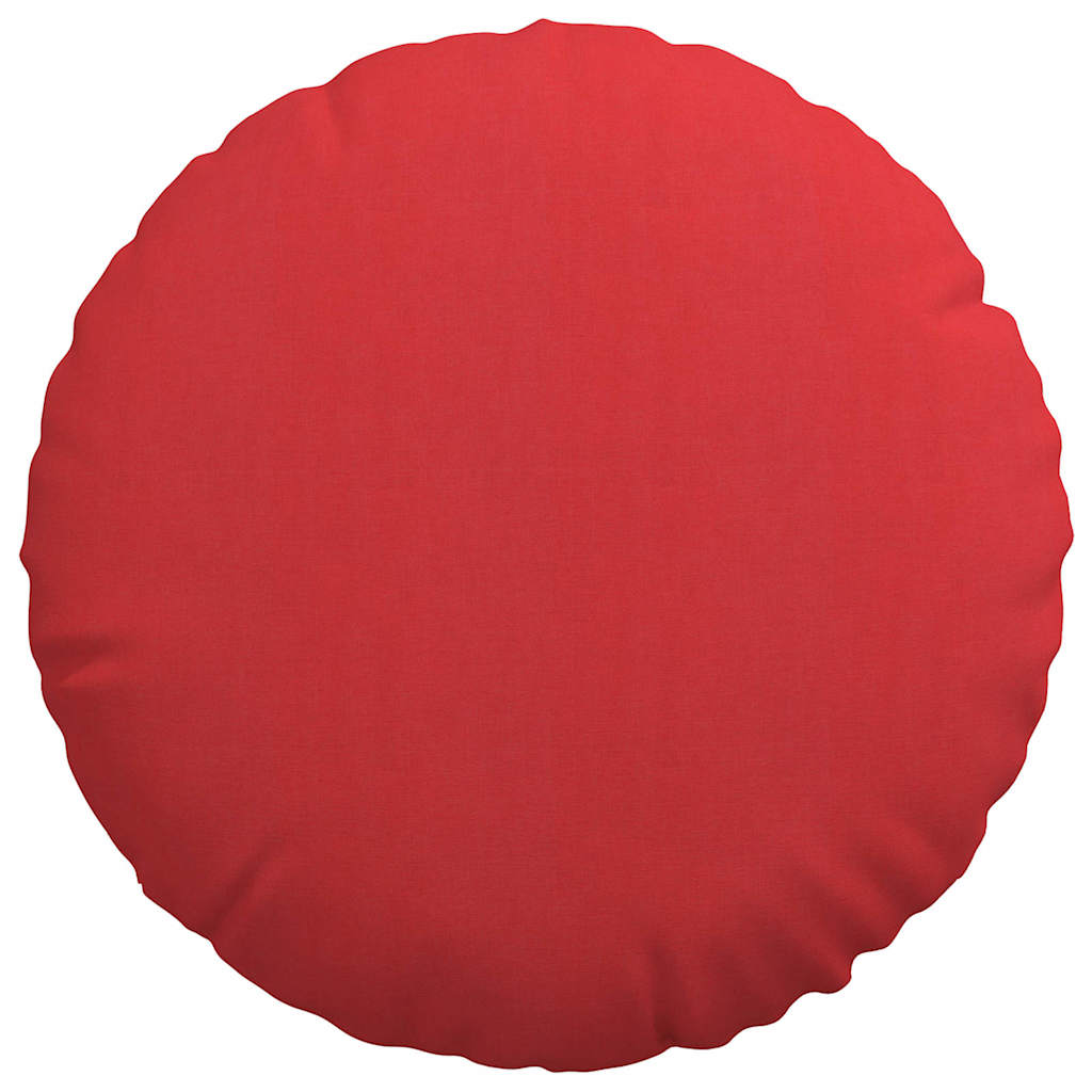 Cuscini per Seduta 2 pz Tessuto Rosso Ø60 x 21 cm