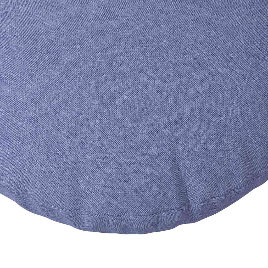 Cuscini per Seduta 2 pz Tessuto Blu jeans Ø60 x 21 cm