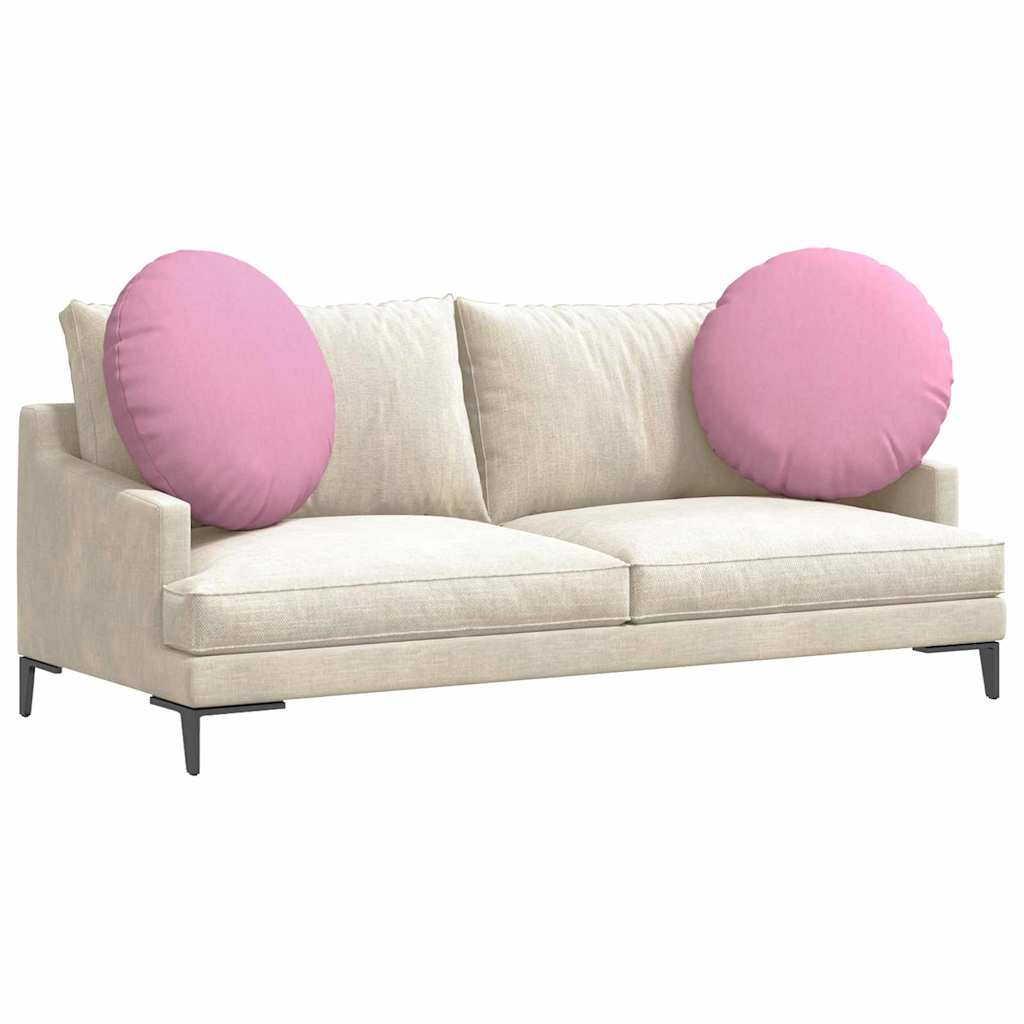 Cuscini per Seduta 2 pz Tessuto Rosa Ø60 x 21 cm