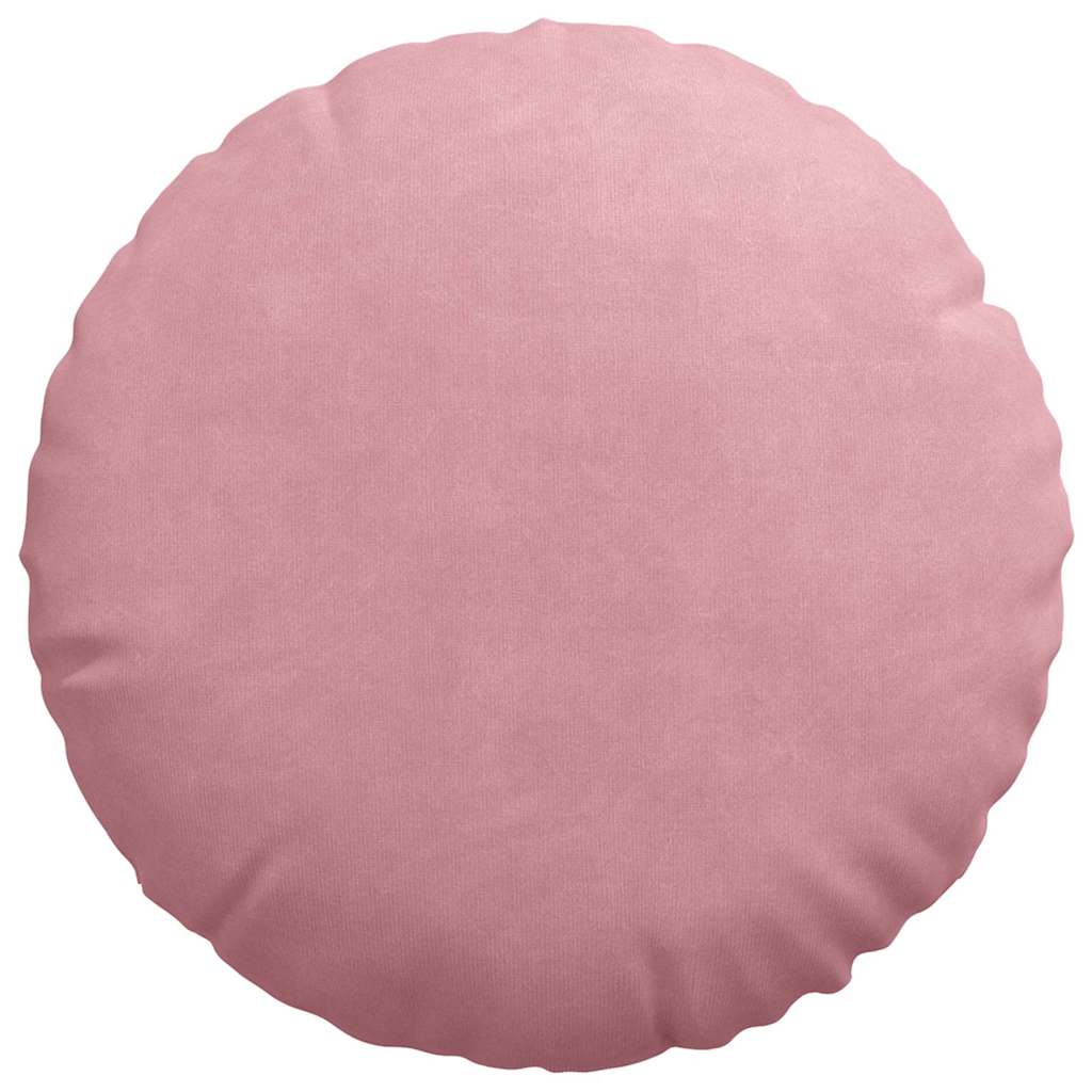 Cuscini per Seduta 2 pz Velluto Rosa Ø60 x 21 cm