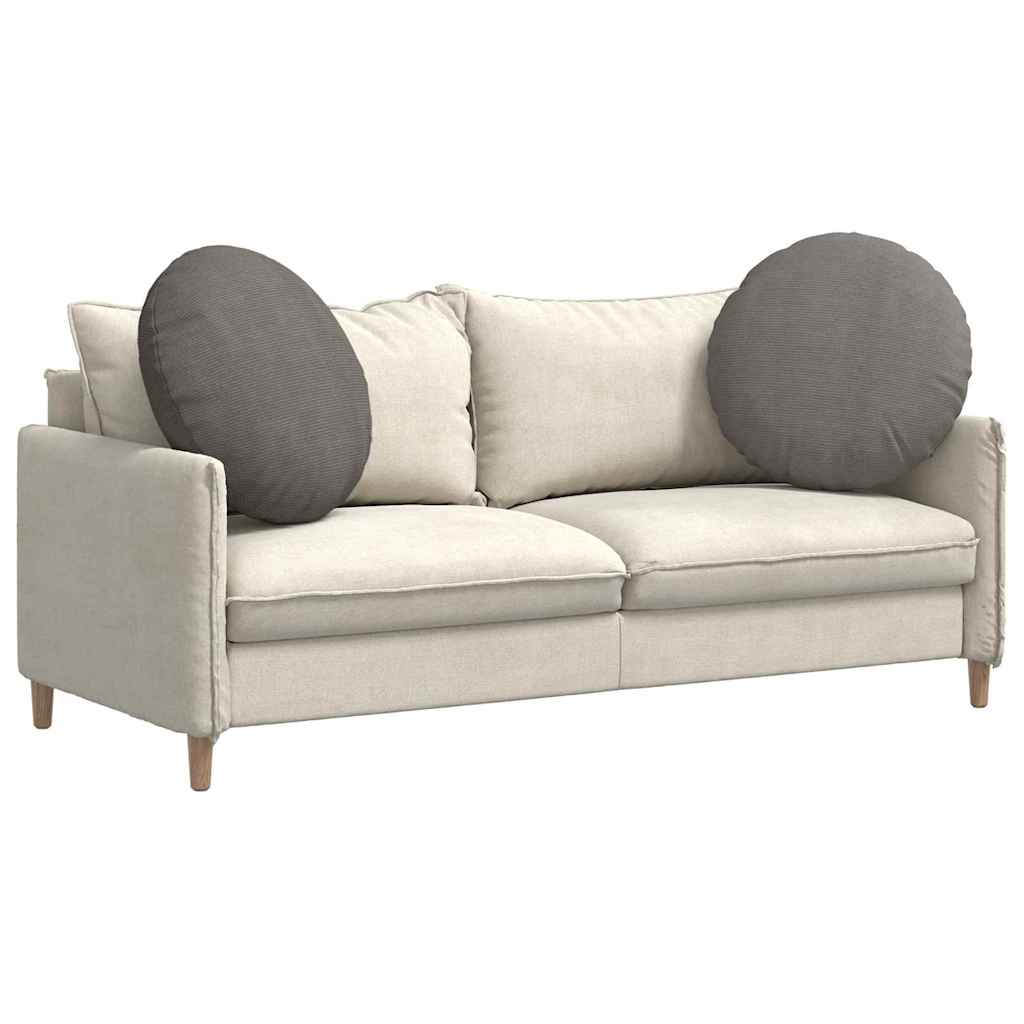 Cuscini per Seduta 2 pz Tessuto in Cords Grigio chiaro