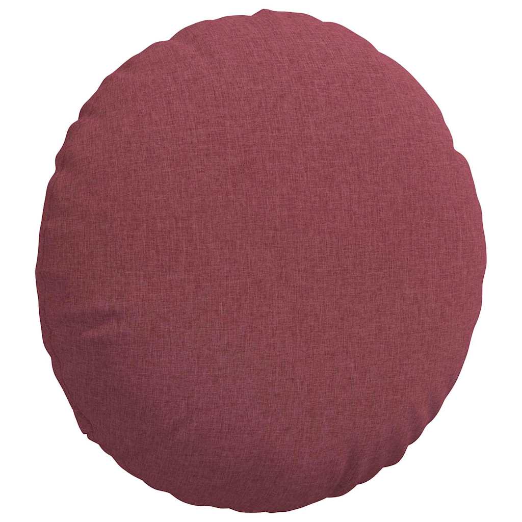 Cuscini per Seduta 2 pz Tessuto Rosso Vino Ø80 x 29 cm