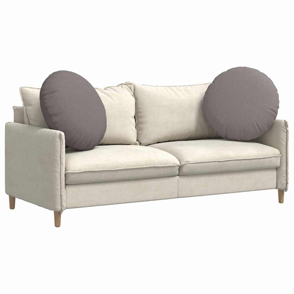 Cuscini per Seduta 2 pz Tessuto Tortora Ø80 x 29 cm
