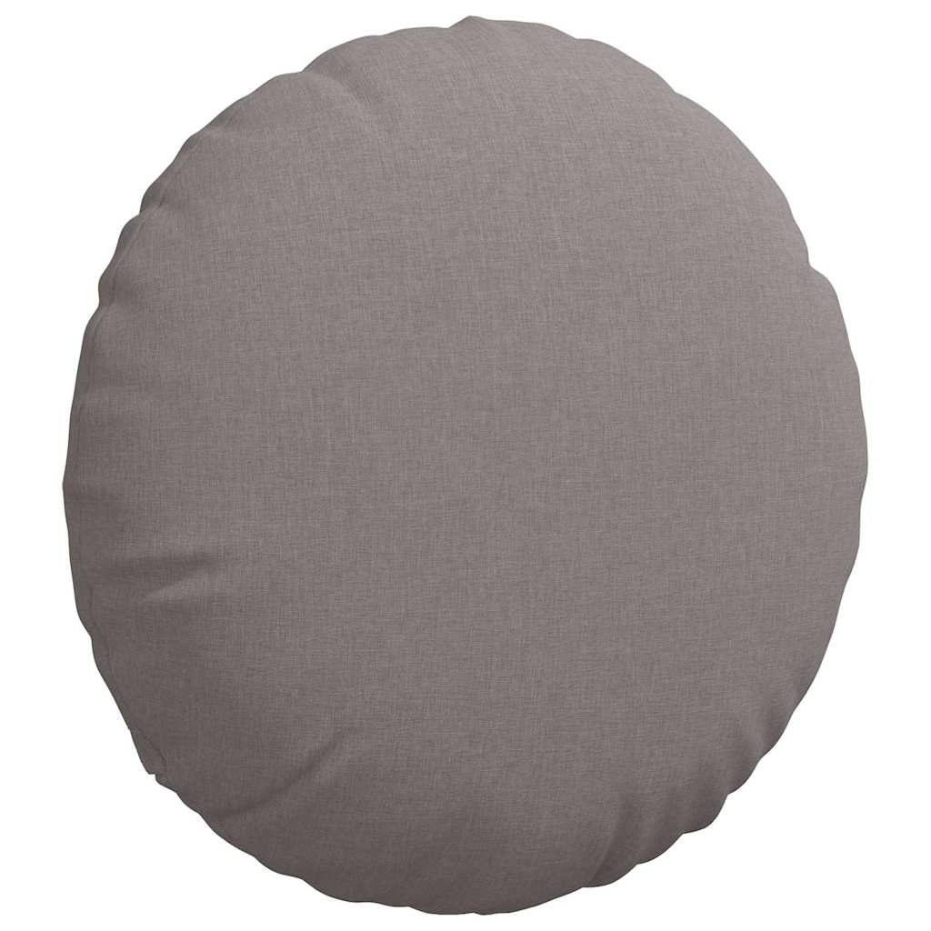 Cuscini per Seduta 2 pz Tessuto Tortora Ø80 x 29 cm