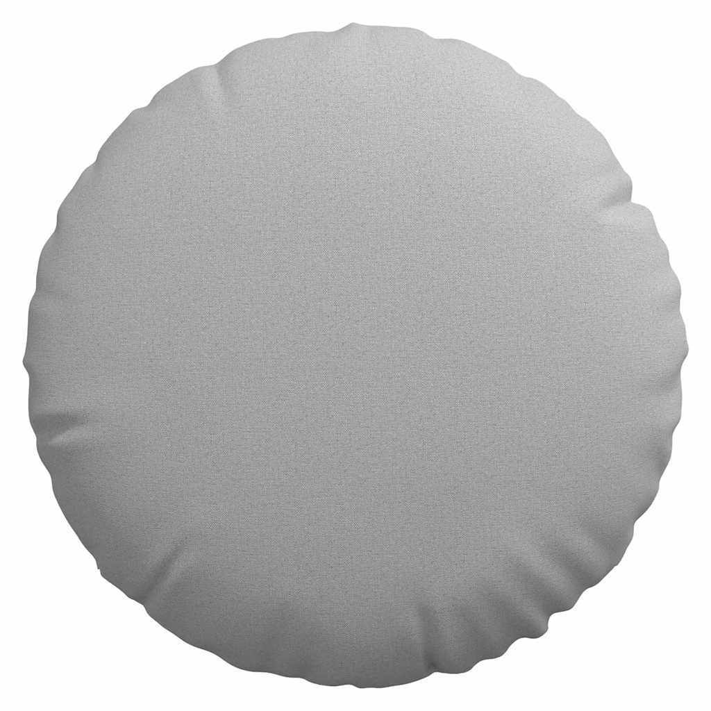 Cuscini per Seduta 2 pz Tessuto Grigio Nuvola Ø80 x 29 cm