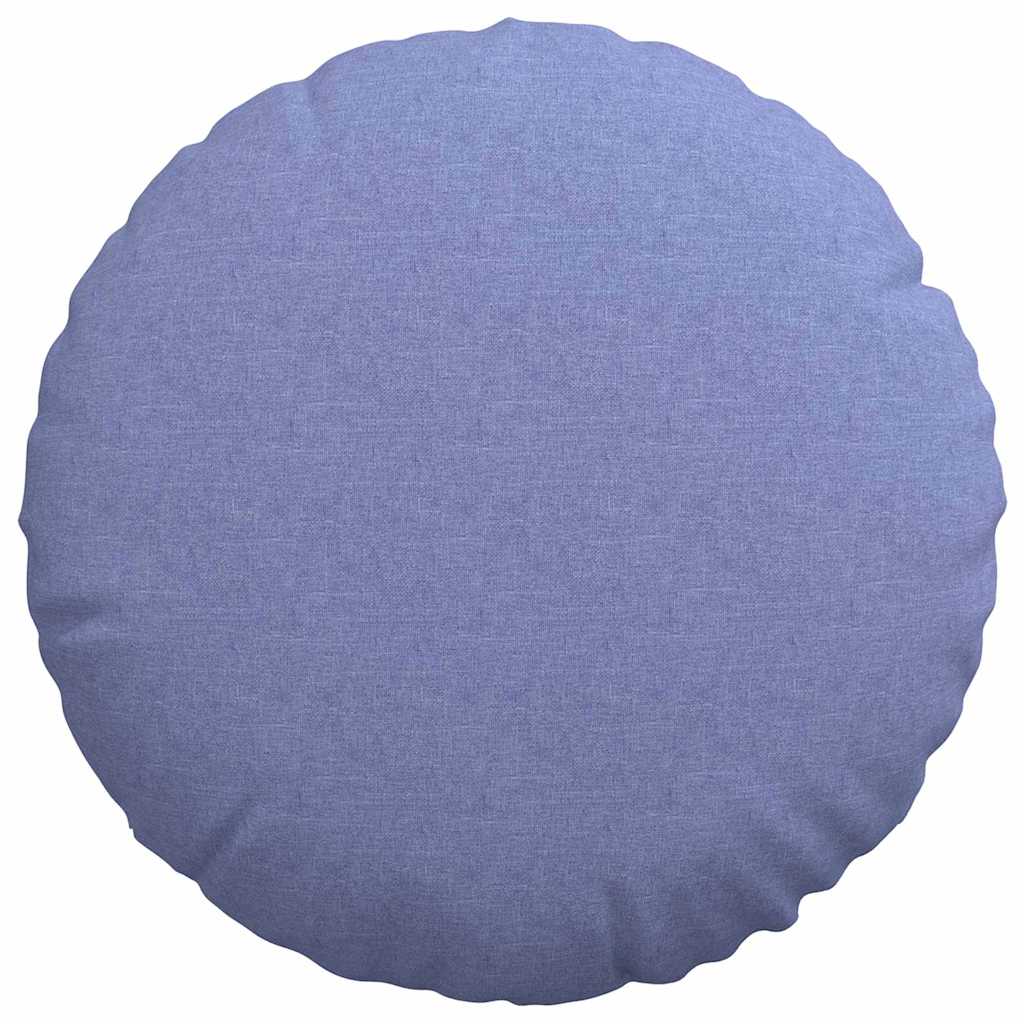Cuscini per Seduta 2 pz Tessuto Blu jeans Ø80 x 29 cm