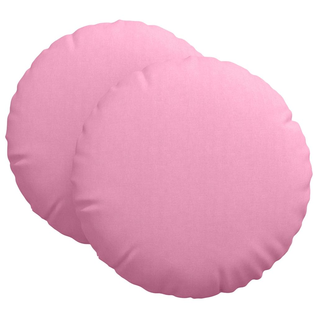 Cuscini per Seduta 2 pz Tessuto Rosa Ø80 x 29 cm