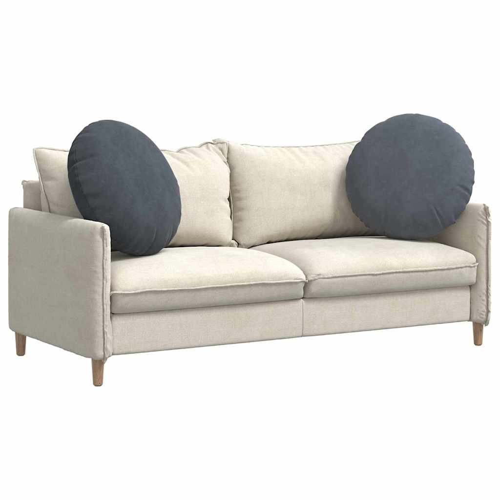 Cuscini per Seduta 2 pcs Grigio scuro Ø 40 x 13 cm Velluto