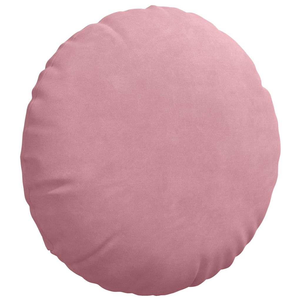 Cuscini per Seduta 2 pz Velluto Rosa Ø 80 x 29 cm