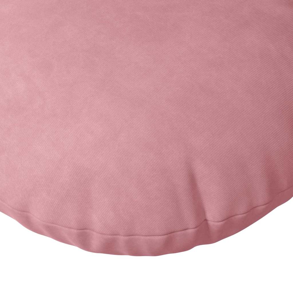 Cuscini per Seduta 2 pz Velluto Rosa Ø 80 x 29 cm