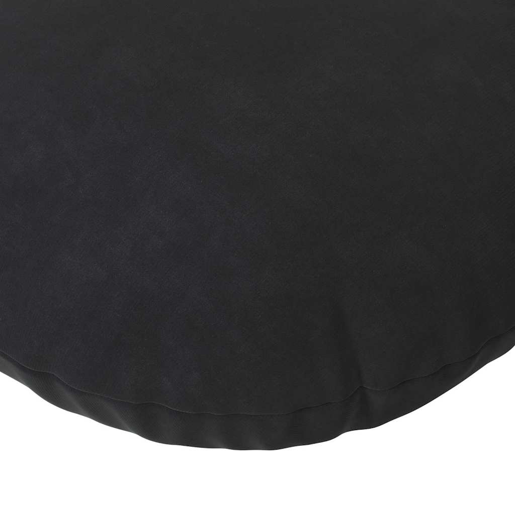Cuscini per Seduta 2 pz Velluto Nero Ø 80 x 29 cm