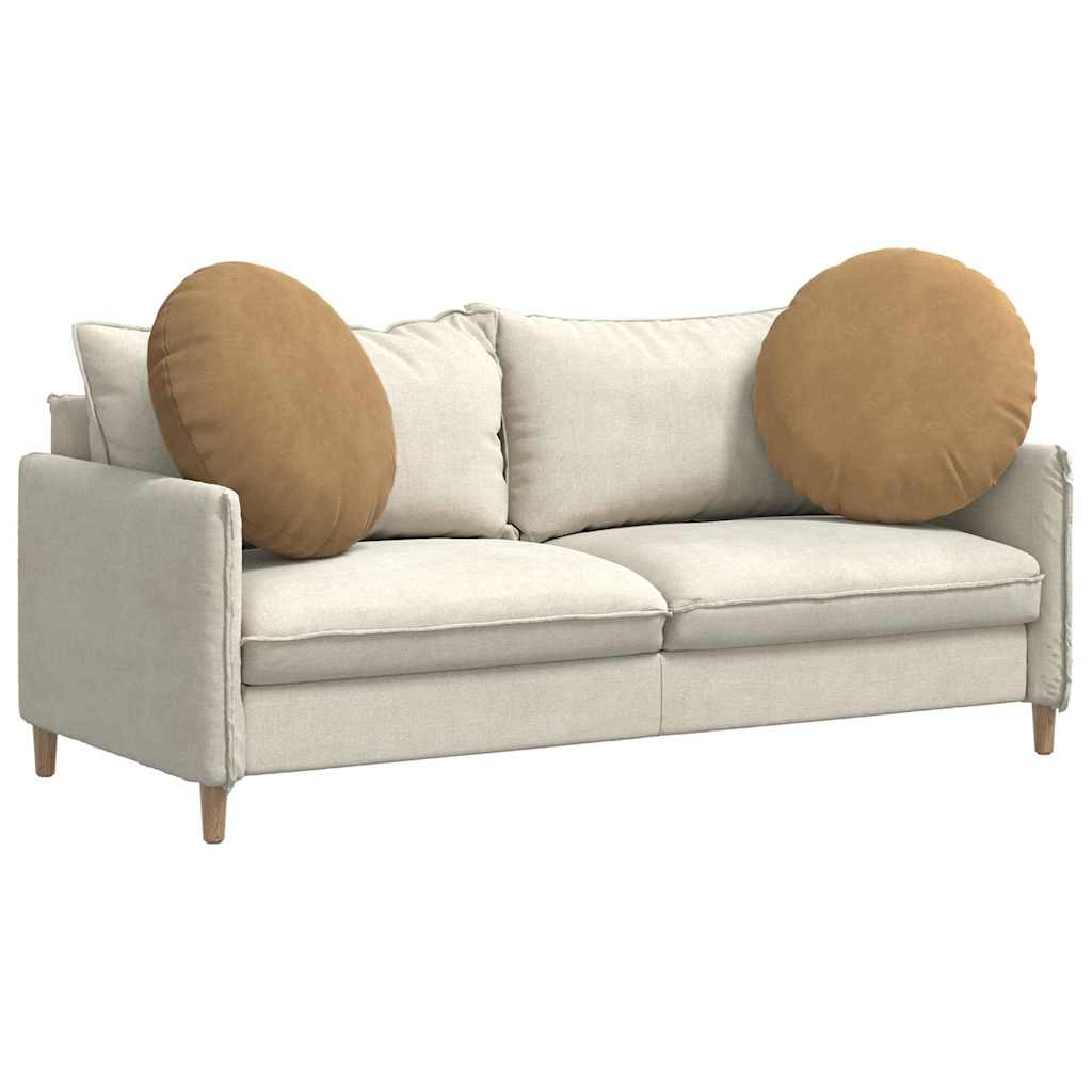 Cuscini per Seduta 2 pz Velluto Marrone Ø 80 x 29 cm