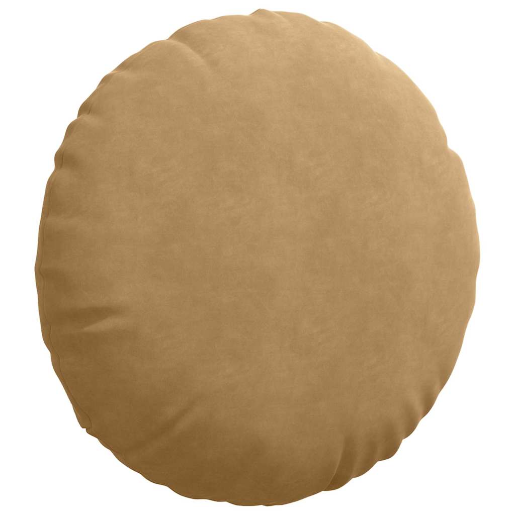 Cuscini per Seduta 2 pz Velluto Marrone Ø 80 x 29 cm