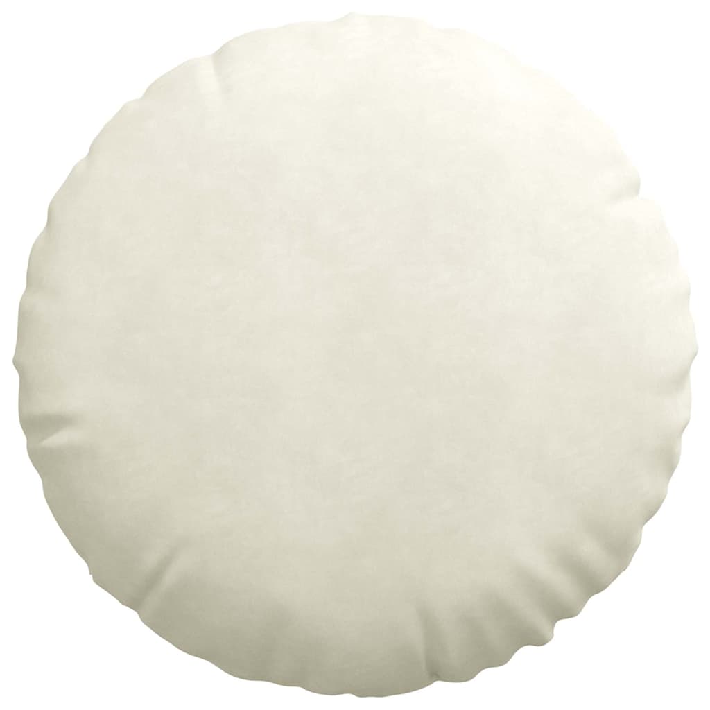 Cuscini per Seduta 2 pz Velluto Crema Ø 80 x 29 cm