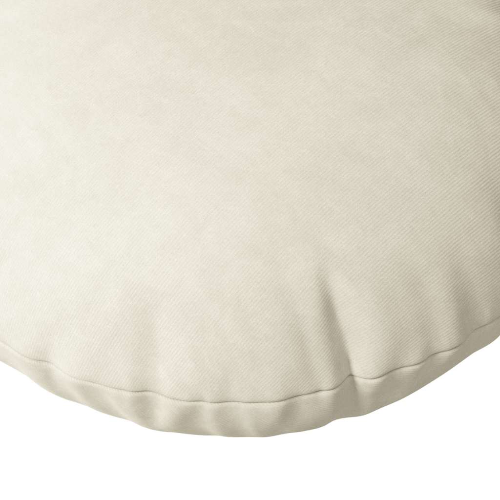 Cuscini per Seduta 2 pz Velluto Crema Ø 80 x 29 cm