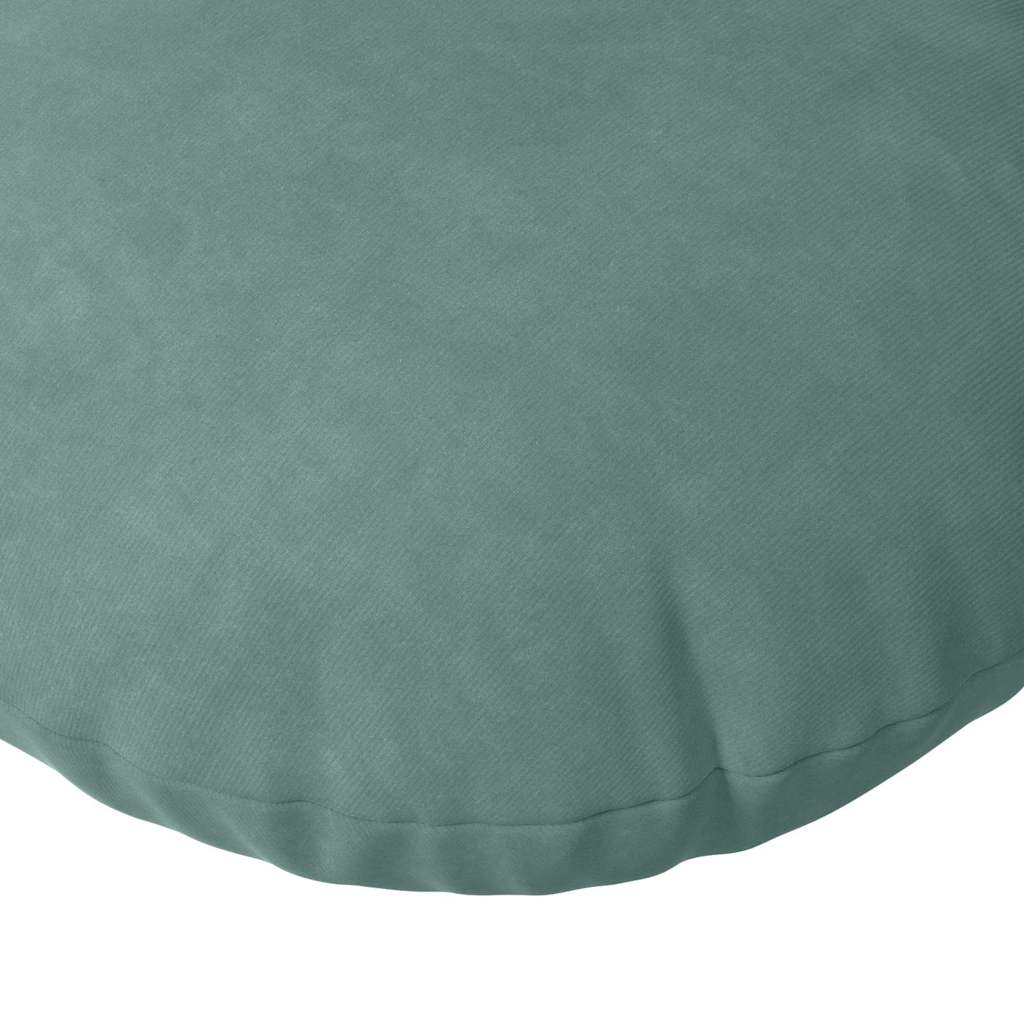 Cuscini per Seduta 2 pcs Verde Mare Ø 40 x 13 cm Velluto