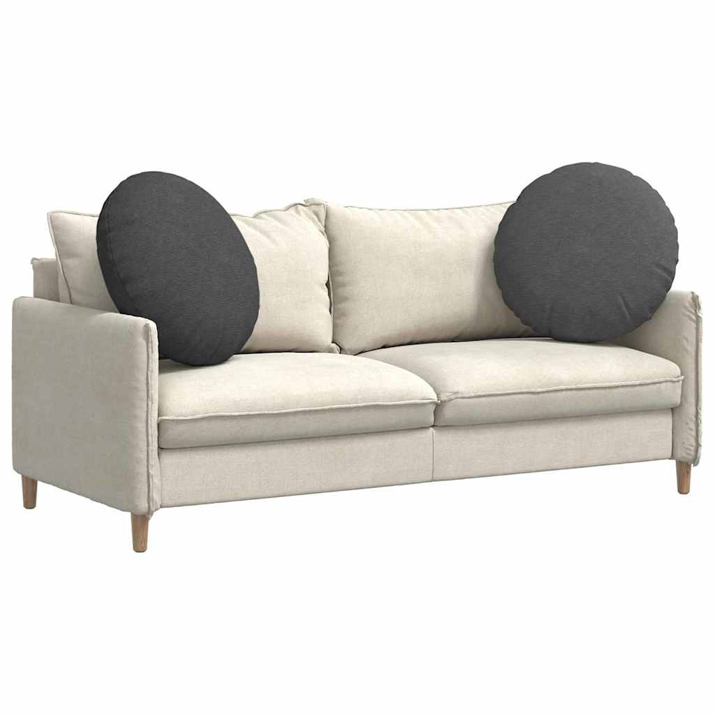 Cuscini per Seduta 2 pz Tessuto in Cords Grigio scuro Ø 80 cm