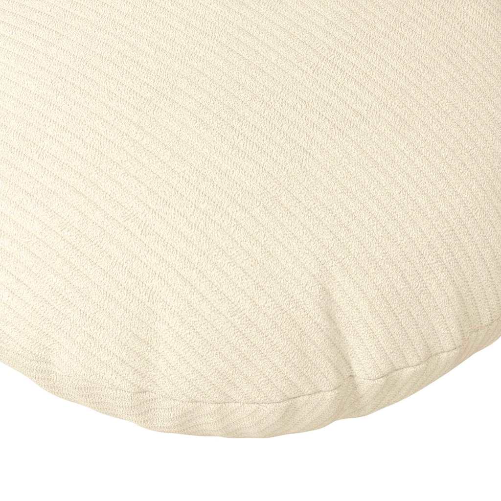Cuscini per Seduta 2 pz Tessuto in Cords Crema Ø 80 cm