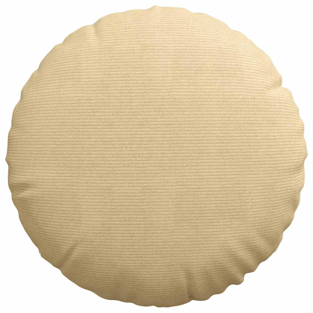 Cuscini per Seduta 2 pz Tessuto in Cords Grigio Verde Ø 80 cm