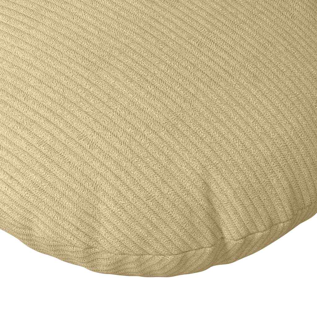 Cuscini per Seduta 2 pz Tessuto in Cords Grigio Verde Ø 80 cm