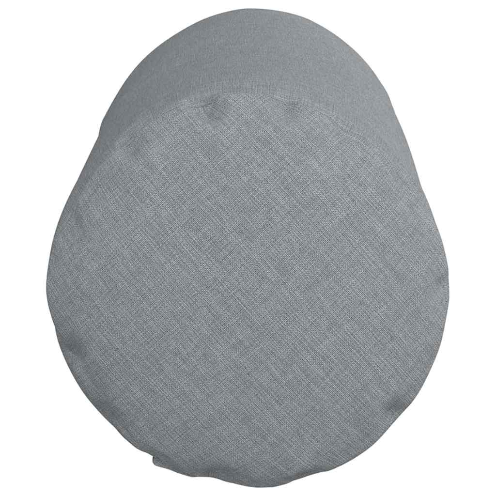 Cuscini a rullo 2 pz Tessuto Grigio chiaro Ø 15 x 40 cm