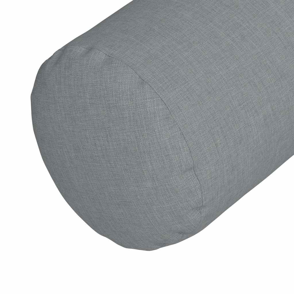 Cuscini a rullo 2 pz Tessuto Grigio chiaro Ø 15 x 40 cm