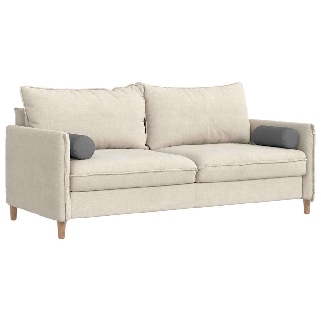 Cuscini a rullo 2 pz Tessuto Grigio scuro Ø 15 x 40 cm