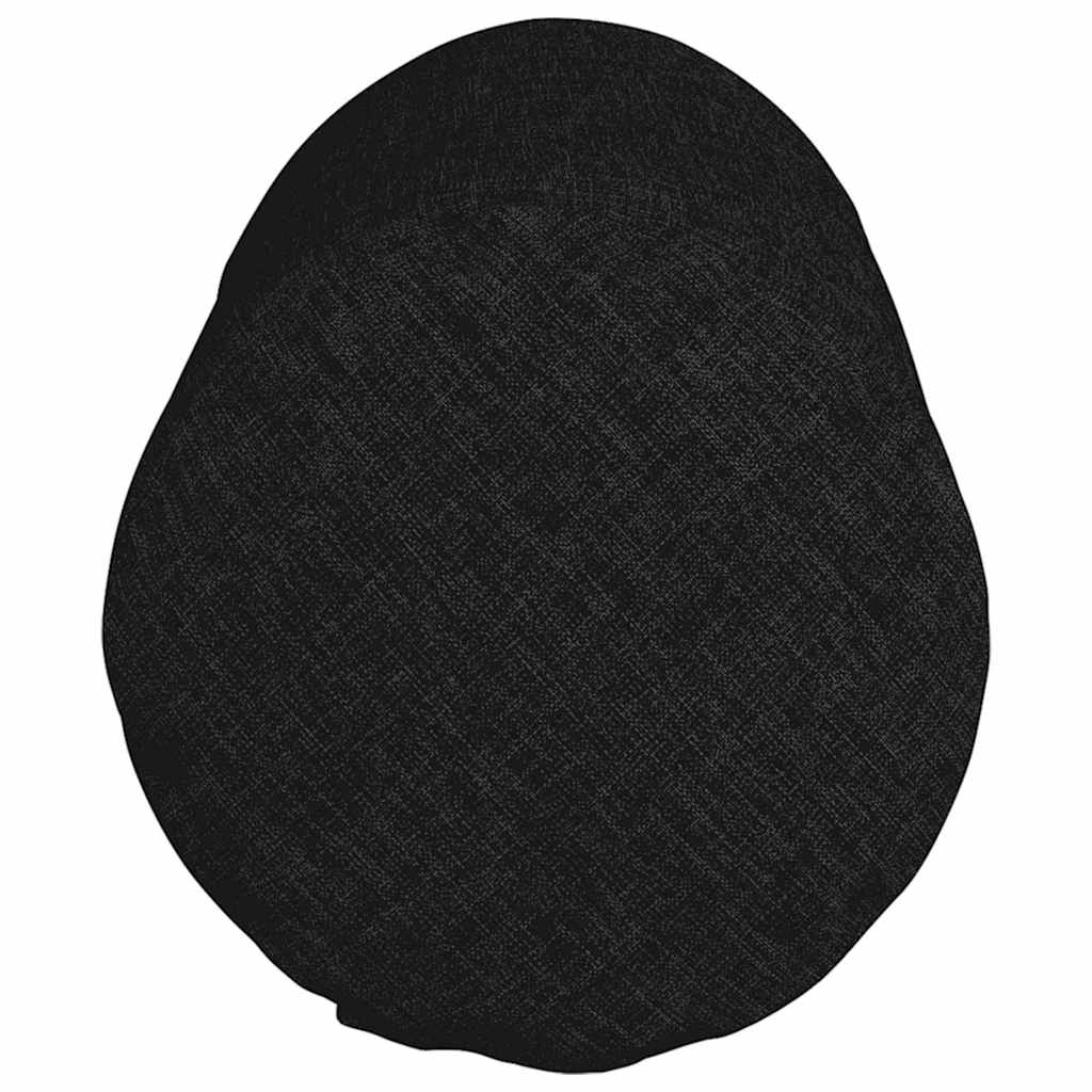 Cuscini a rullo 2 pz Tessuto Nero Ø 15 x 40 cm