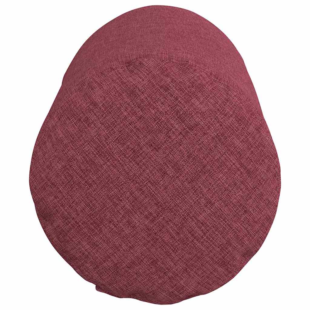 Cuscini a rullo 2 pz Tessuto Rosso Vino Ø 15 x 40 cm