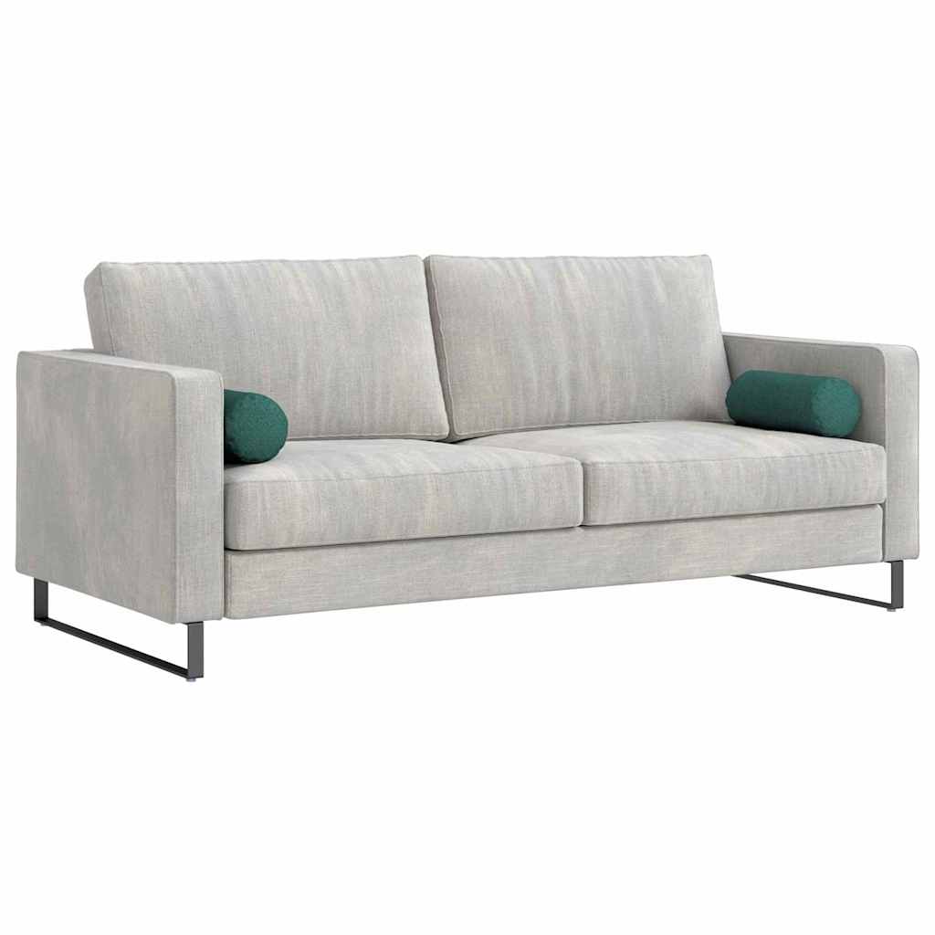 Cuscini a rullo 2 pz Tessuto Verde Scuro Ø 15 x 40 cm