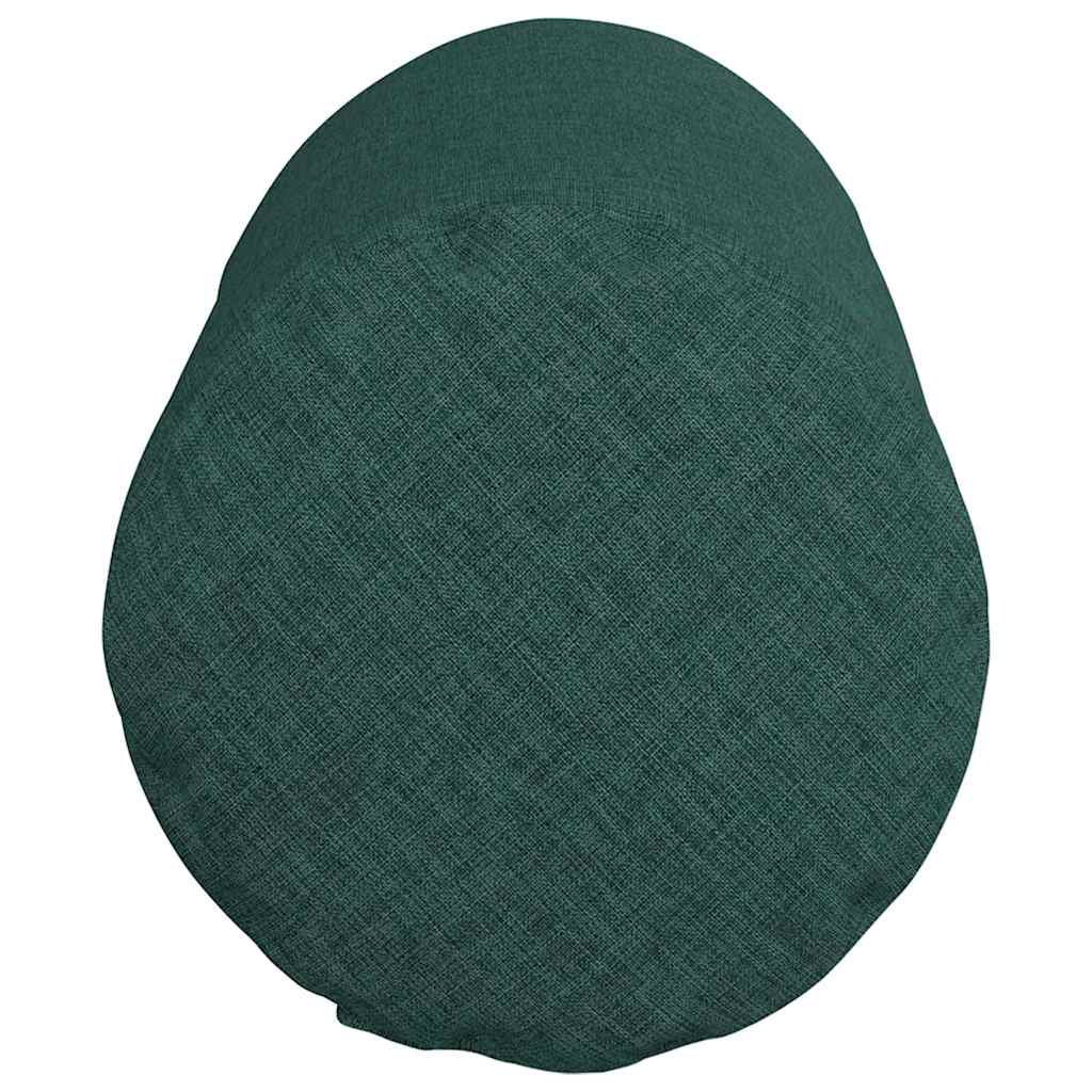 Cuscini a rullo 2 pz Tessuto Verde Scuro Ø 15 x 40 cm