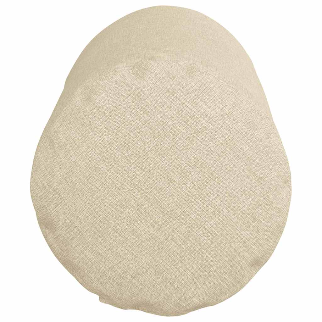 Cuscini a rullo 2 pz Tessuto Crema Ø 15 x 40 cm