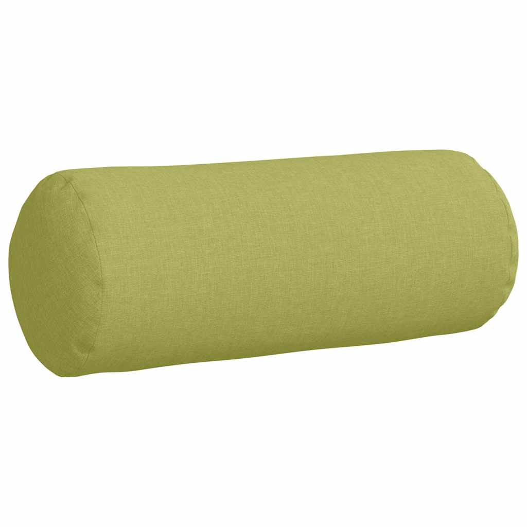 Cuscini a rullo 2 pz Tessuto Verde chiaro Ø 15 x 40 cm