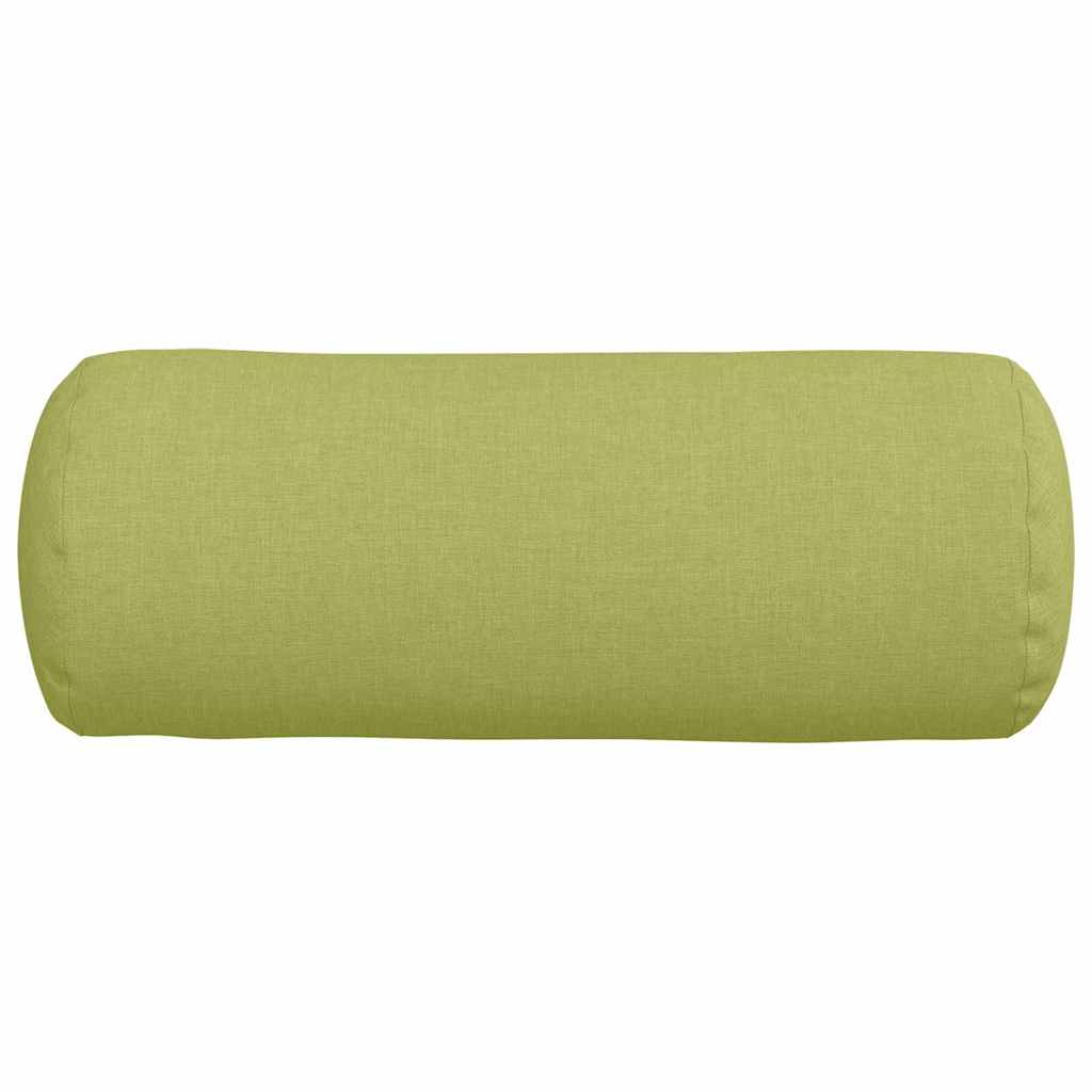 Cuscini a rullo 2 pz Tessuto Verde chiaro Ø 15 x 40 cm