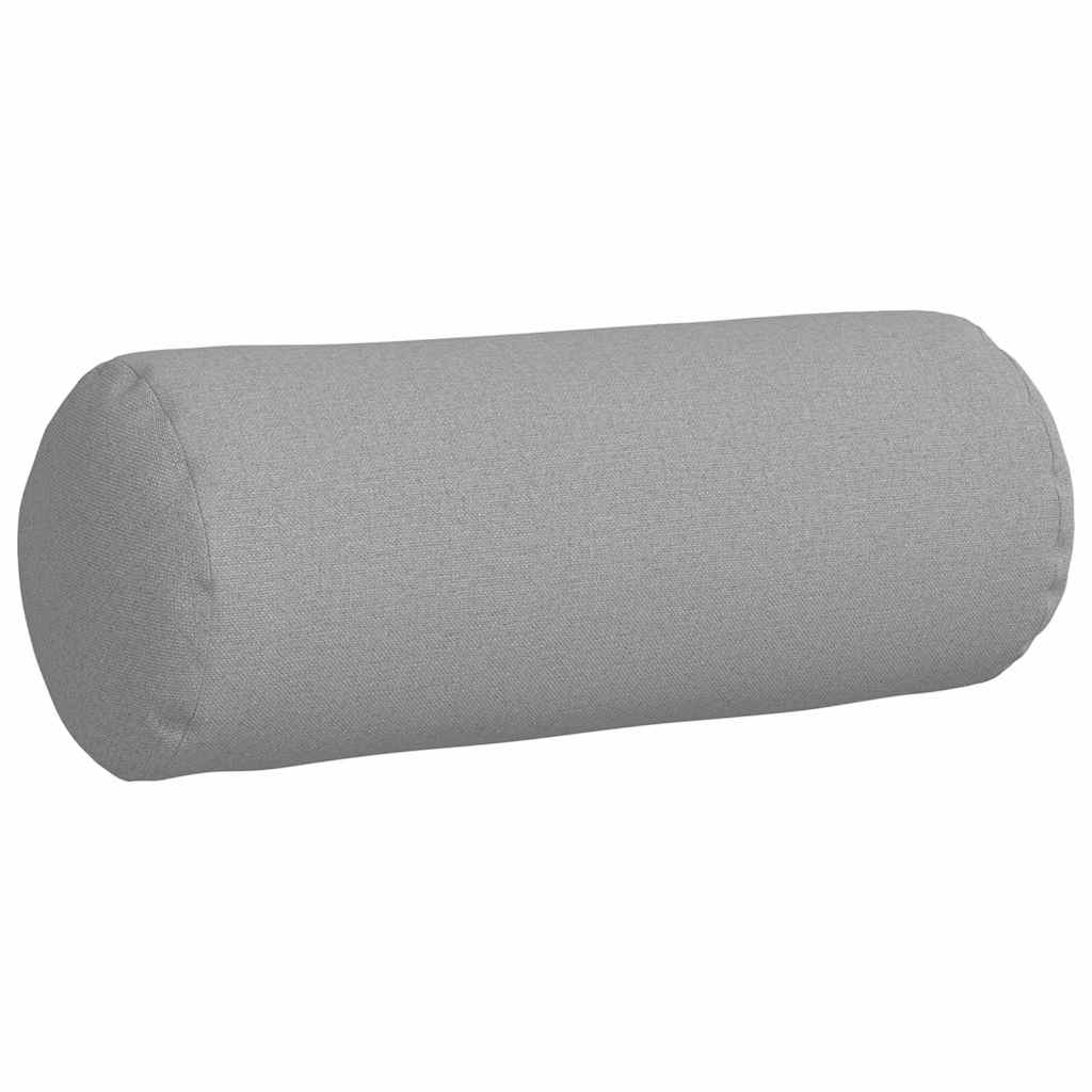 Cuscini a rullo 2 pz Tessuto Grigio Nuvola Ø 15 x 40 cm