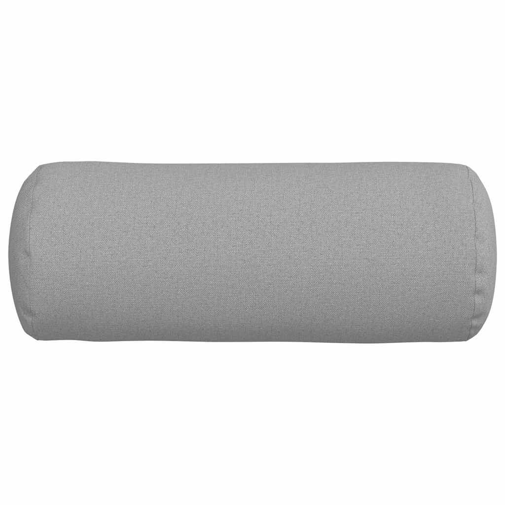 Cuscini a rullo 2 pz Tessuto Grigio Nuvola Ø 15 x 40 cm