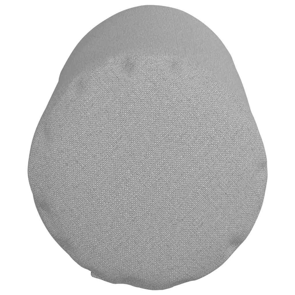 Cuscini a rullo 2 pz Tessuto Grigio Nuvola Ø 15 x 40 cm