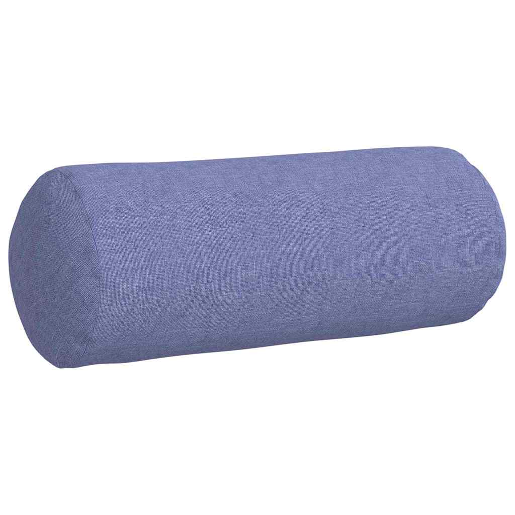 Cuscini a rullo 2 pz Tessuto Blu jeans Ø 15 x 40 cm