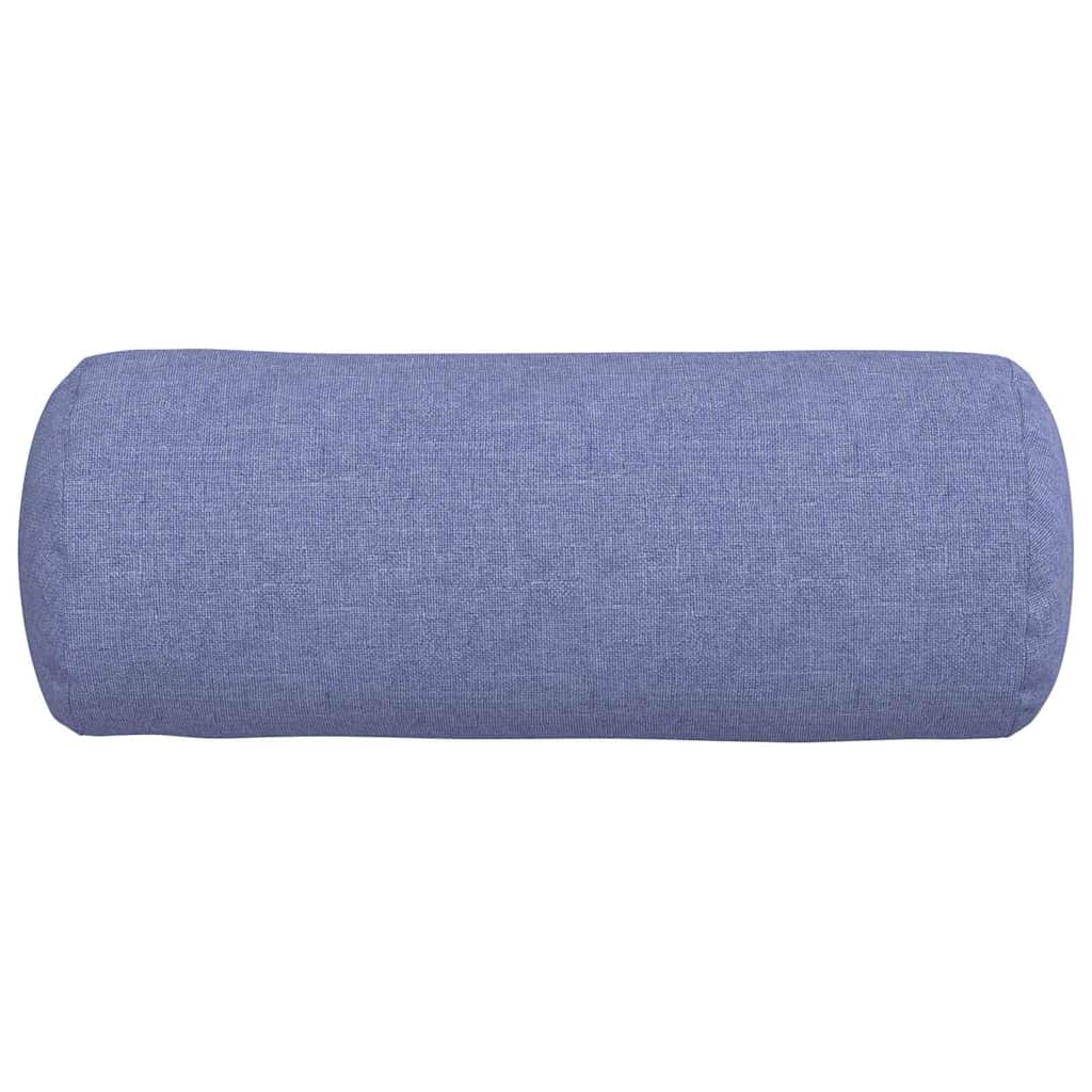Cuscini a rullo 2 pz Tessuto Blu jeans Ø 15 x 40 cm