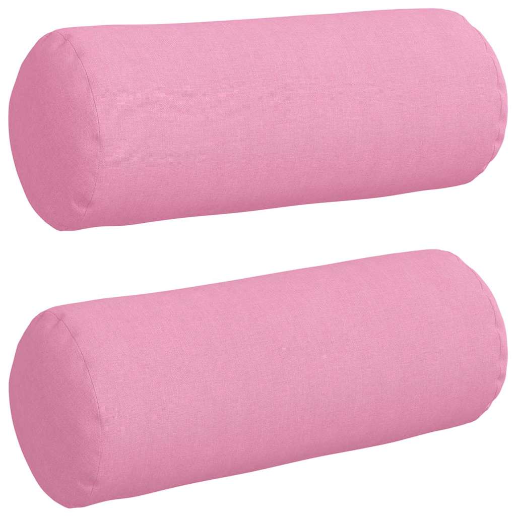 Cuscini a rullo 2 pz Tessuto Rosa Ø 15 x 40 cm