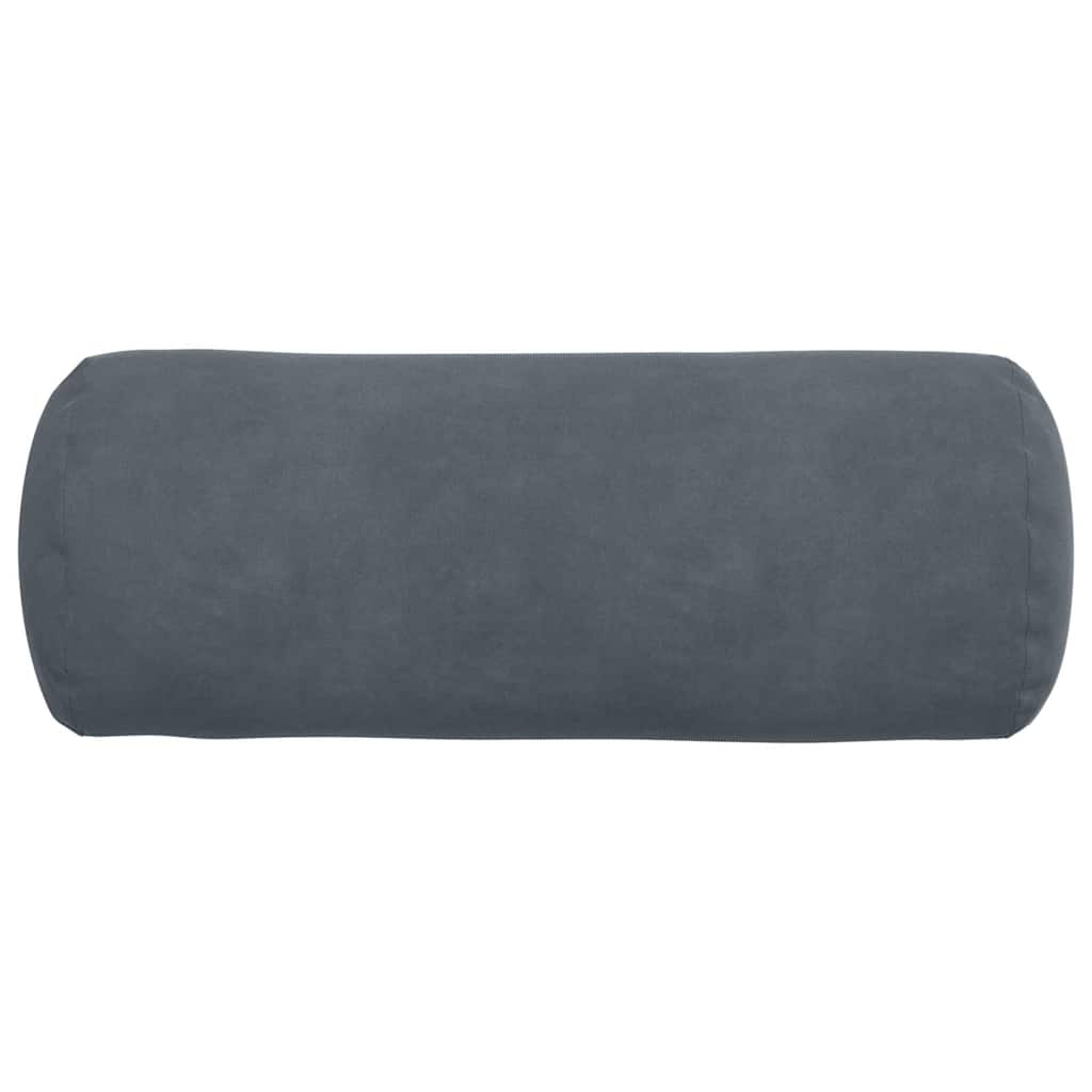 Cuscini a rullo 2 pcs Grigio scuro Ø 15 x 40 cm