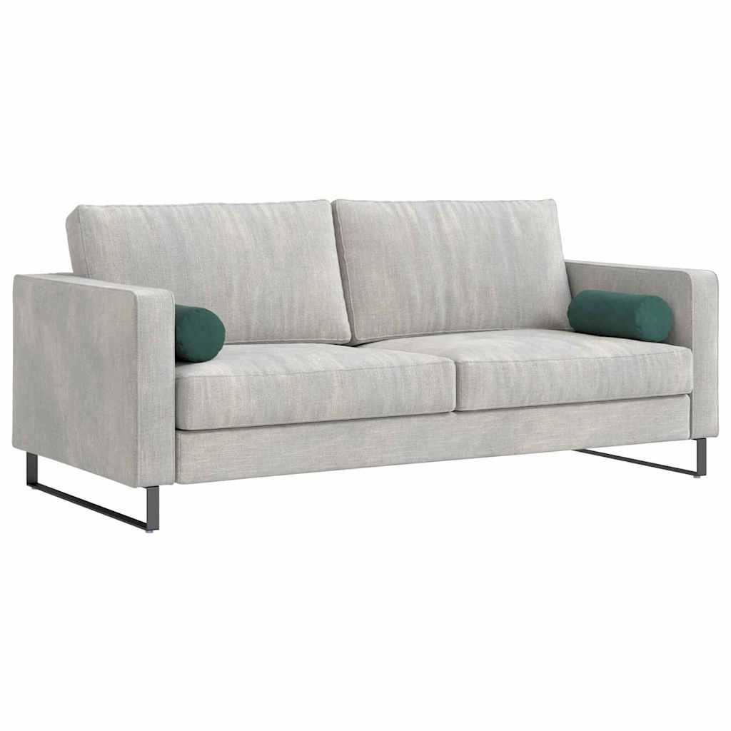 Cuscini a rullo 2 pcs Verde Scuro Ø 15 x 40 cm Tessuto in Cords